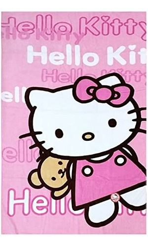 Hello Kitty Toalla De Playa 28 X 58 100% Algodón Baño Ducha 