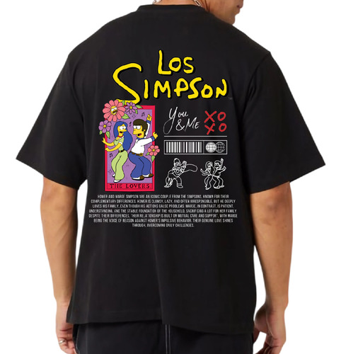 Duo De Playeras Hombre Y Mujer Coleccion Simppsonss Xoxo