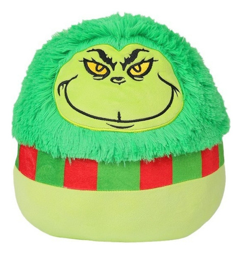 Almohada De Regalo De Navidad De Muñeca Grinch De Pelo Verde