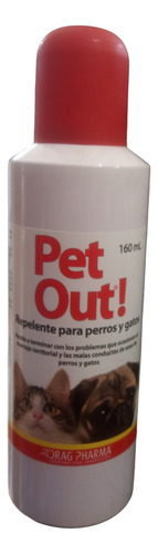 Pet Out Repelente Perros Y Gatos Lata Spray 160 Ml