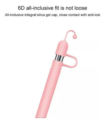 Funda De Silicona Rosa Para Apple Pencil