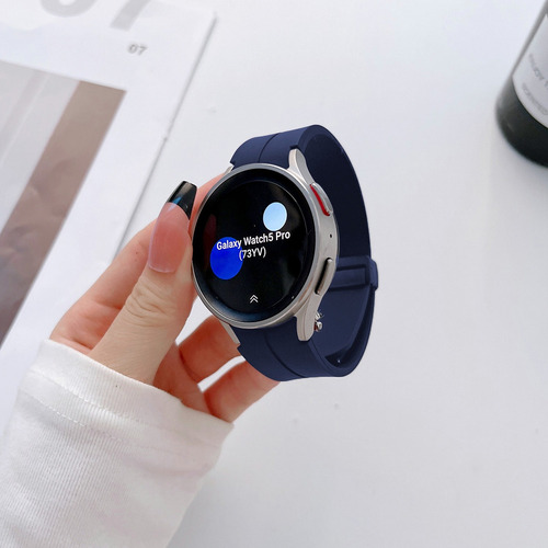 Correa Casual Magnetica Para Smartwatch Aitafy Idw13 Alexa Azul Oscuro 2.2 Cm