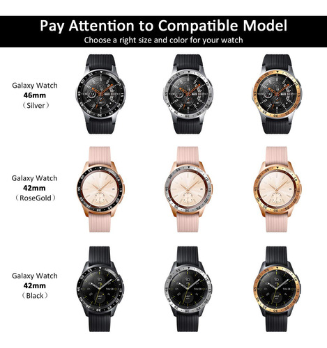 Goton Anillo Bisel Para Samsung Galaxy Watch 4 Classic 1.811