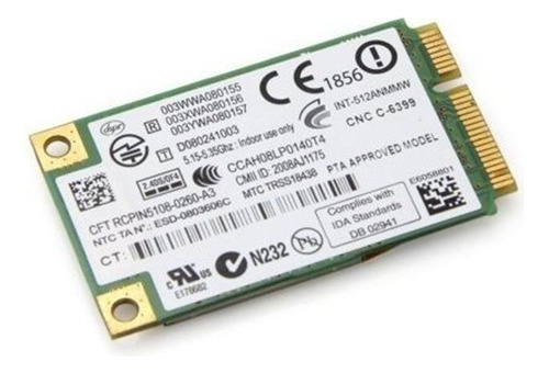 Nueva Intel 5100 Agn Wifi 802.11 512anmmw 300mbps Mini Pci-e