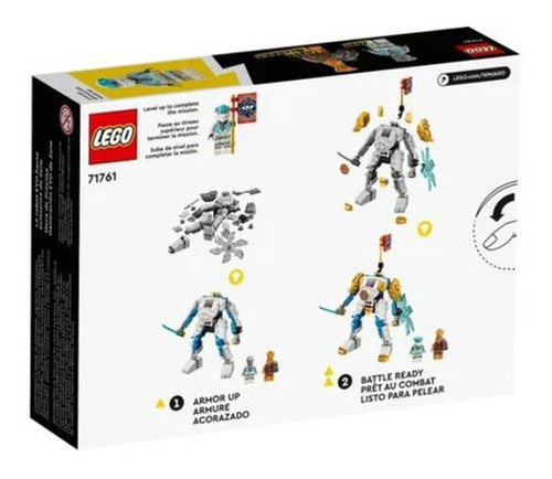 Imagen 2 de 4 de Lego Ninjago Meca De Última Generación Evo De Zane Art 71761 95
