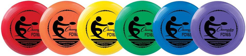 6 Frisbees - Discos Voladores Champion Sports-colores Varios