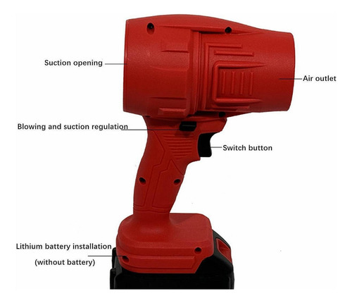 . Soplador De Polvo Rojo Soplador De Aire Eléctrico