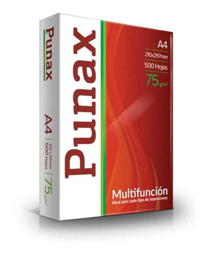 Papel Resma Fotocop A4 Punax 75 Grs 99% Sustentable El Titan