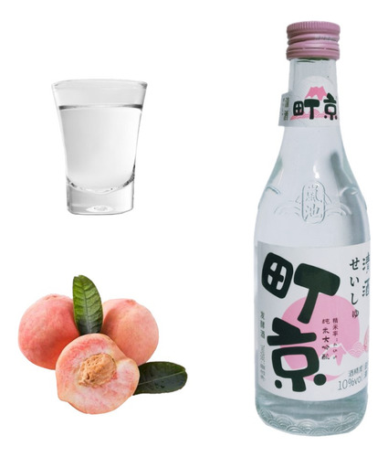 Sake Sabor Durazno 360ml Licor De Arroz Ding Jing