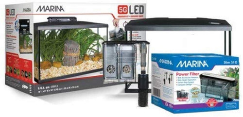 Kit Pecera Marina Deluxe 5g 19l Acuario Origen Usa