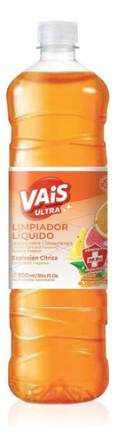 Limpiador Líquido Explosión Cítrica 900ml Vais Ultra