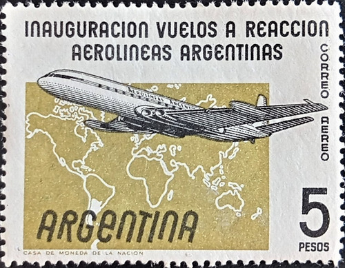 Argentina Aviones, Aéreo Gj 1117 Aerolíneas 1959 Mint L17182