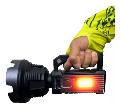 Foco De Caza Linternas Led Potente Lampara Minera 300metros Negro