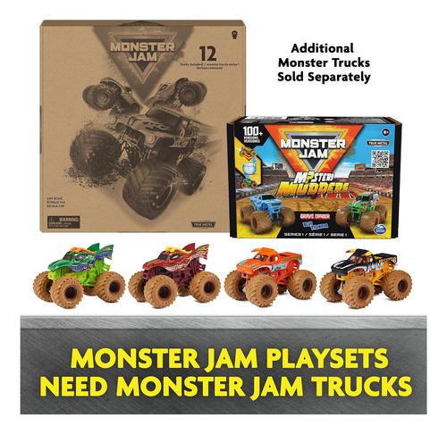 Juego De Garaje Monster Jam Y Almacenaje Con Gra...