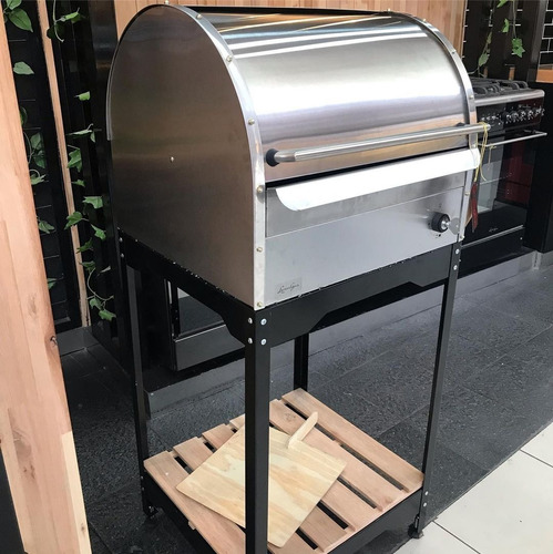 Imagen 5 de 10 de Parrilla A Gas Movil Chulengo Luxorgas 55 Cm Acero Movil