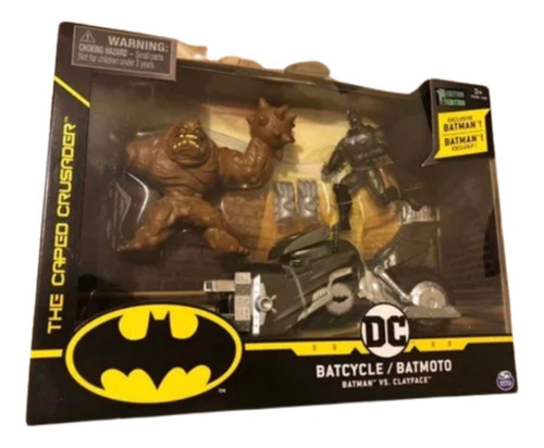 Batcycle Batman Contra Clayface Spin Master Nuevo Batimoto