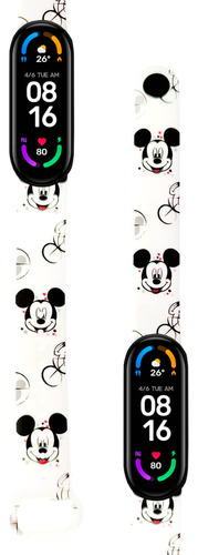 Correa Compatible Para Xiaomi Mi Band 5 Y 6 Mickey Mouse