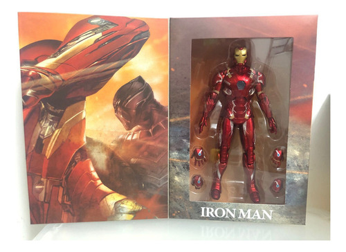 Figura De Acción De Juguete Marvel Ironman Mk46 Con Luz Led