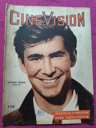 Revista Cine Visión Nº 581 Foto Anthony Perkins - Peliculas