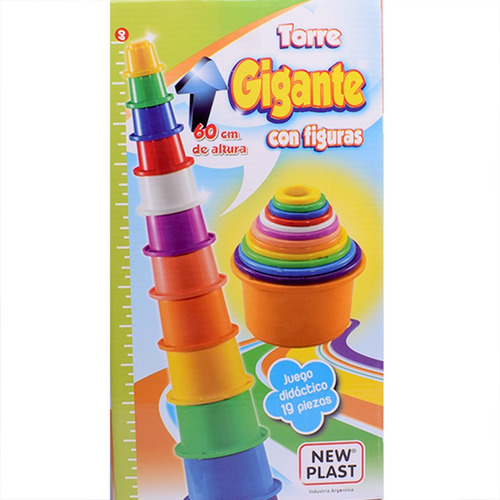 Imagen 8 de 9 de Torre Con Figuras Apilables Y Encastrables Newplast