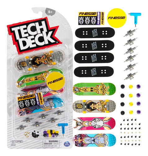 Tech Deck Fingerboard Profissional Skate De Dedo Pack 4