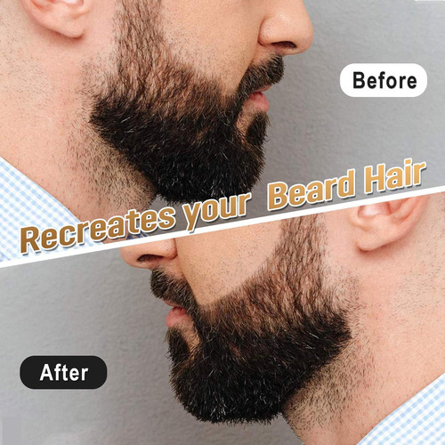H Relleno De Lápiz De Barba Para Hombres De Peinado De Negro