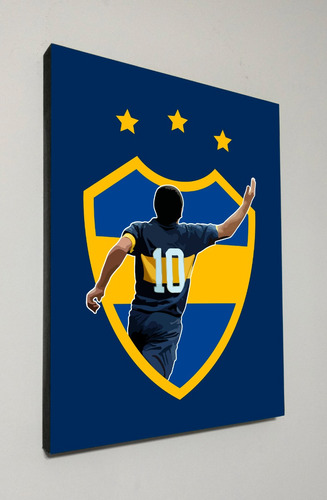 Cuadro Riquelme Boca Argentina Roman 40x30