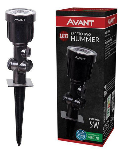 Espeto Led Hummer Ip65 Preto 5w Bivolt