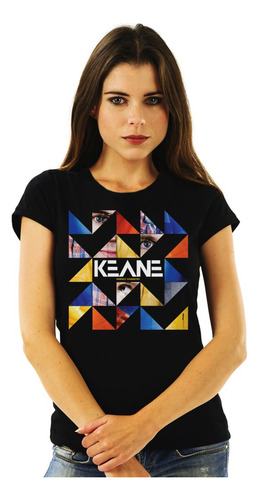 Polera Mujer Keane Perfect Symmetry Rock Impresión Directa