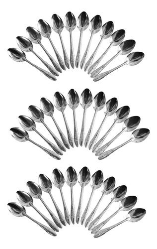 Set 36 Piezas Cucharas Soperas Acero Inoxidable Cubiertos