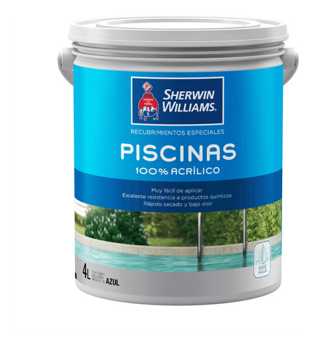 2 X 1  Galones Piscina Acrílico Sherwin Williams 