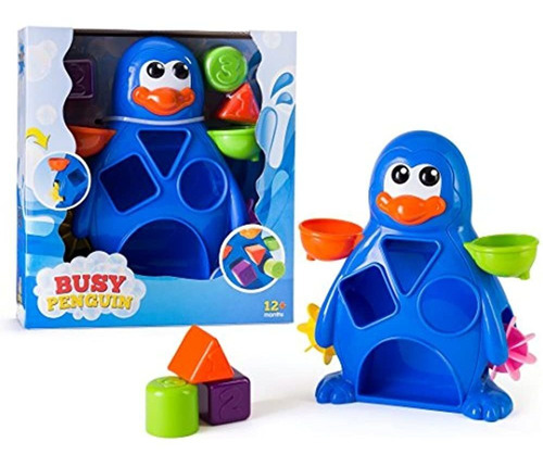 Edukid Toys Busy Penguin Baby Bath Toy Sortero Sorter Y Wate