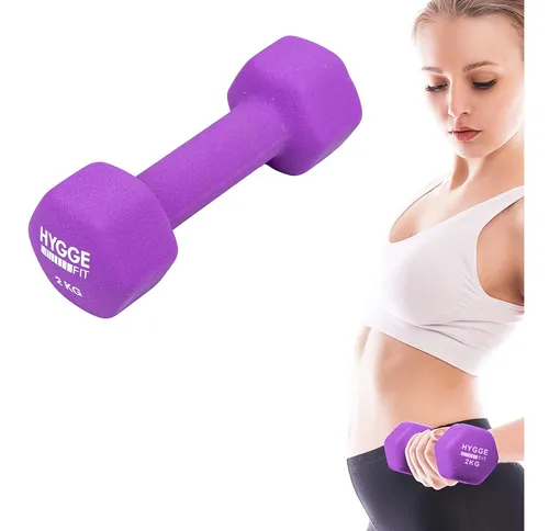 Mancuerna Pesa 2 Kg Recubierta Neoprene Funcional Fitness