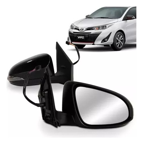 Retrovisor Yaris 2018 2019 2020 2021 2022 Elét Com Pisca Ld