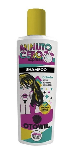 Shampoo  Otowil Minuto Cero Nutrición Y Brillo 250ml