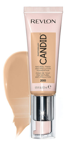 Base de maquillaje líquida Revlon Photoready Natural finish Foundation tono 200 nude - 22mL
