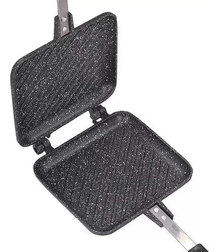 Sartén For Pan Sandwich De Doble Cara Antiadherente