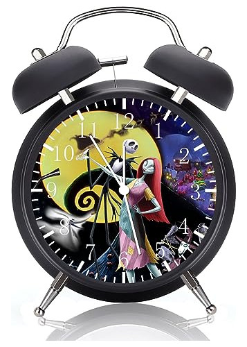 Jack And Sally Reloj Despertador De Escritorio Con Doble Cam