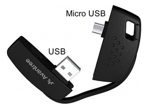 Avantree Tr100, Cable Llavero Usb A Micro Usb Samsung LG Htc Color Negro