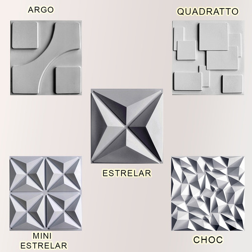 Imagem 5 de 10 de 11m² Revestimento Placa De Parede 3d Sala Alto Impcto 50x50