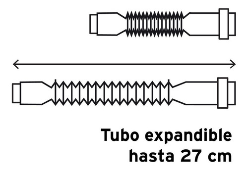 Cespol Lavabo Flexible 1-1/4'' Pvc Trampa Foset 49366