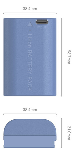 Bateria Recarregável Smallrig Para Câmera Lp-e6nh Usb-c