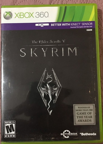 The Elder Scrolls V Skyrim Xbox 360 Original Mídia Física
