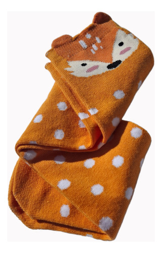 Calcetas De Algodón Para Niña De Animales Hasta La Rodilla Multicolor Variado Único