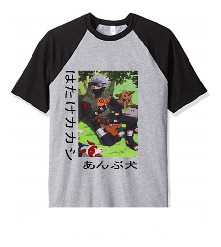 Remera Naruto Anime Manga 100% Algobon Peinado Kakashi Kj