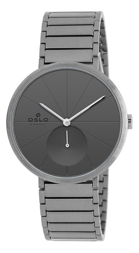 Relógio Oslo Slim Titânio Leve Omyttsvd0001 Cinza