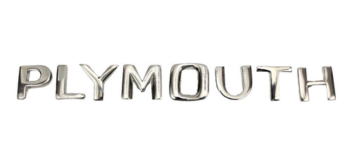 Emblema Plymouth Auto Clasico Antiguo Letras Metal Palabra