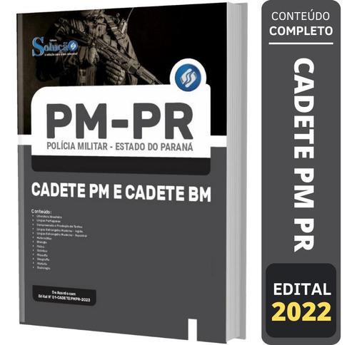 Apostila Pm Pr - Cadete Pm E Cadete Bm, De Professores Especializados.