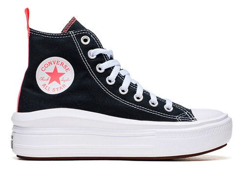 Tenis Converse Botas Chuck Taylor Move Mujer-negro