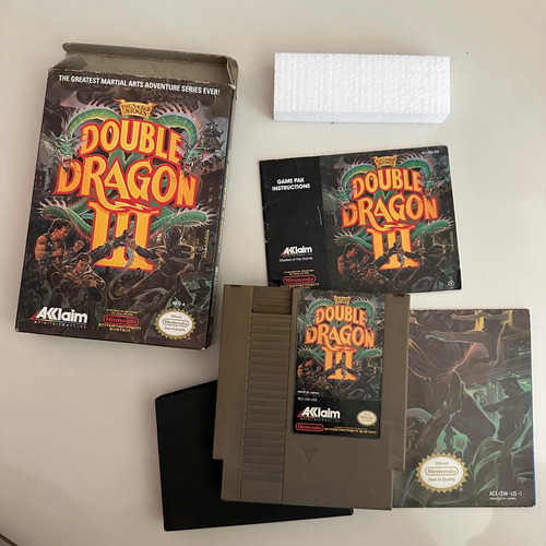 Double Dragon 3 Nes Cib Completo En Caja Nintendo Coleccion